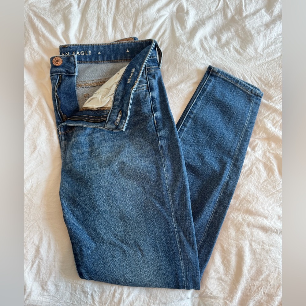 american eagle jegging, size: 10 regular, color: blue, worn once